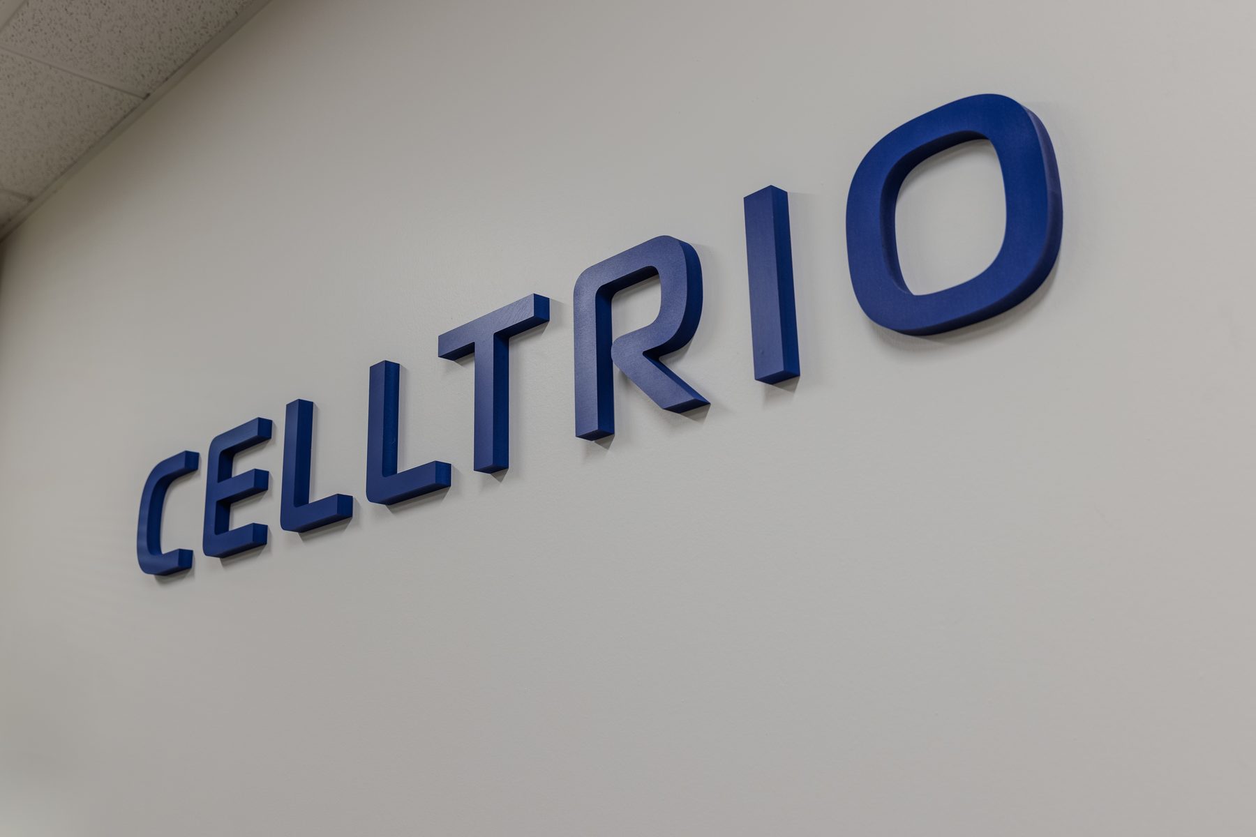 Celltrio sign at the Fremont headquarters